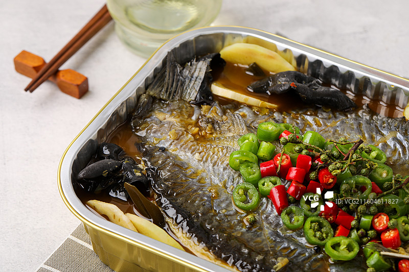 青花椒清江烤鱼（鮰鱼）图片素材