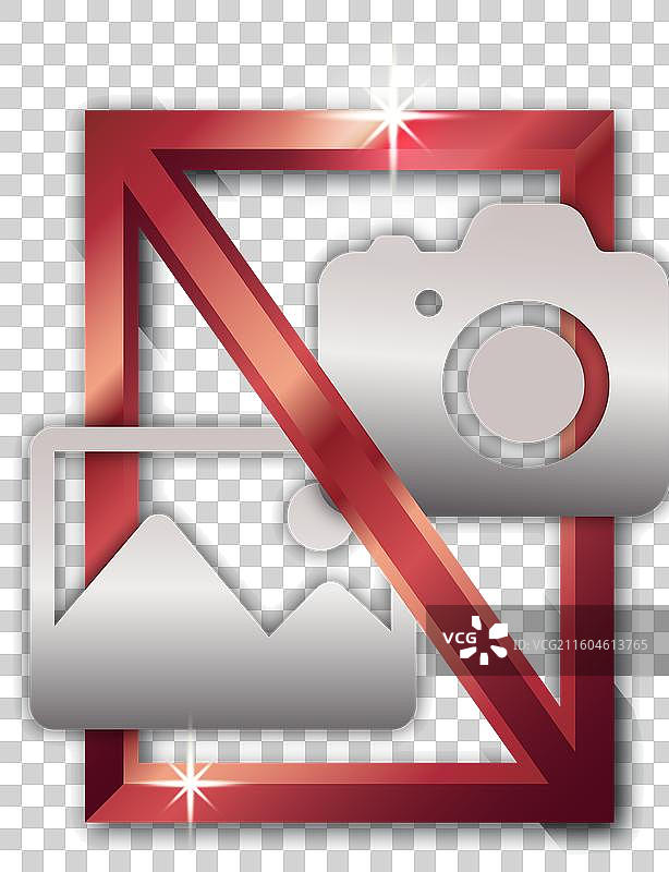 渐变色禁止拍照标志设计图片素材