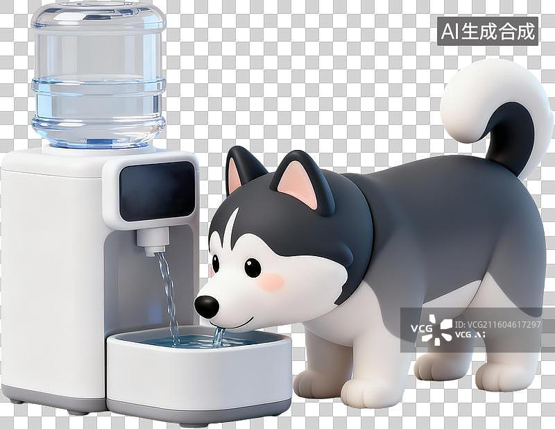 【AI数字艺术】卡通3D可爱的宠物店宠物猫狗日常用品插画元素设计素材图片素材