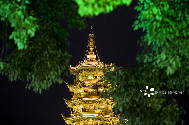 桂林日月塔风光图片素材