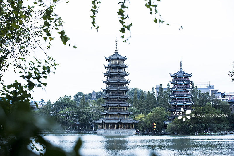 桂林日月塔风光图片素材