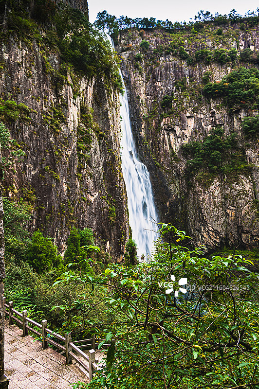 温州刘伯温故里百丈漈景区风景图片素材
