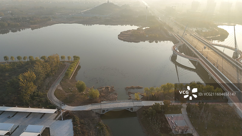 邯郸大名县北湖公园图片素材