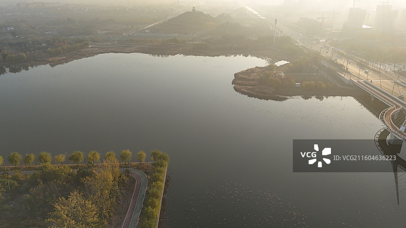 邯郸大名县北湖公园图片素材