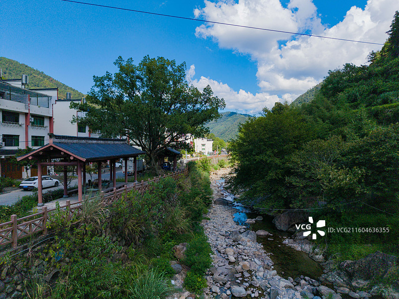 浙江省丽水市，景宁畲族自治县，大均乡，景宁畲族自治县畲乡之窗旅游区，大均古街图片素材