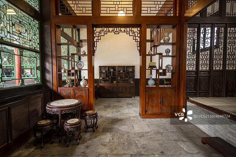 辽宁沈阳市张学良旧居（张氏帅府）：张学良、于凤至的居室（1918—1922年张学良和于凤至居住于此）图片素材