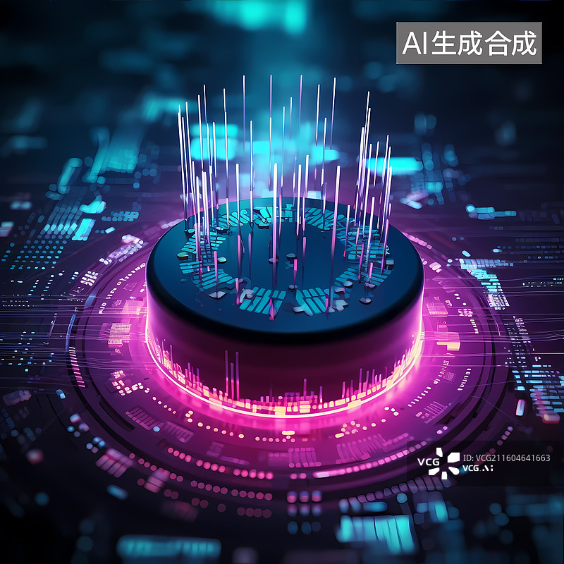 【AI数字艺术】彩色动感大数据升腾背景图片素材