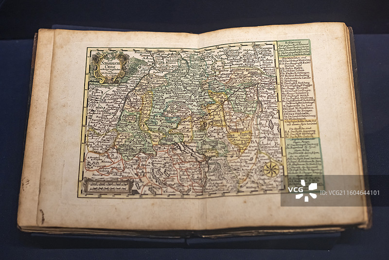 世界各国舆图集 18 世纪中叶德国莱比锡出版 国家海洋博物馆图片素材