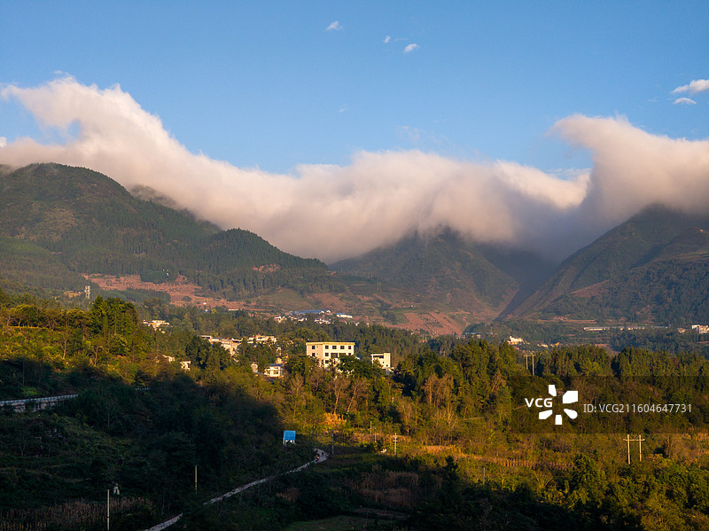 四川省凉山州雷波县箐口山风光图片素材