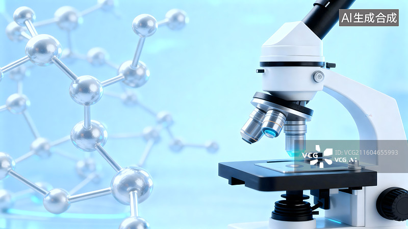 【AI数字艺术】显微镜和实验室设备图片素材