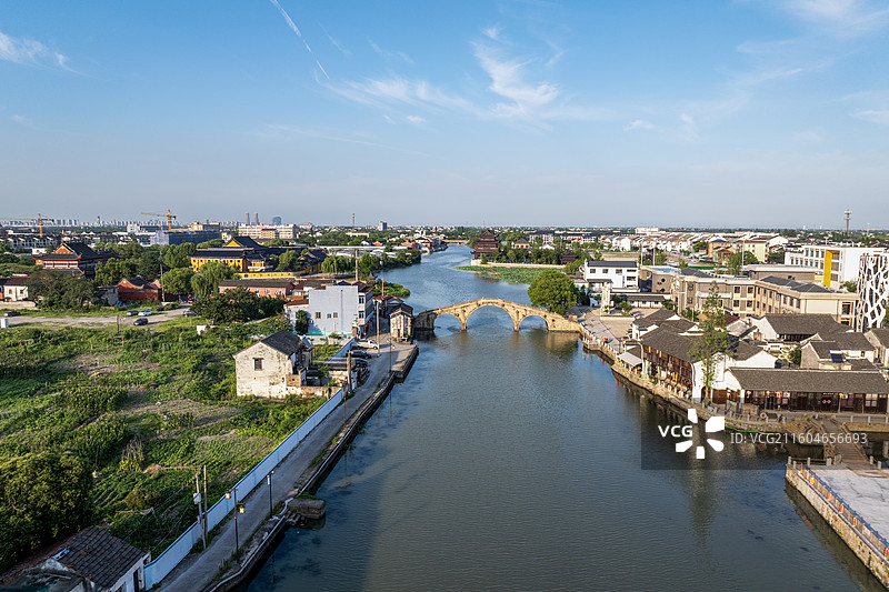 浙江省湖州市南浔区双林三桥古建筑图片素材