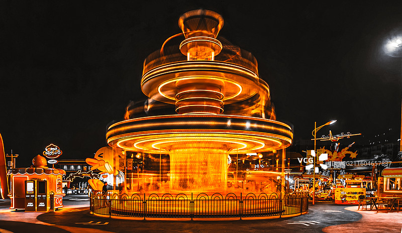 流光旋转木马图片素材