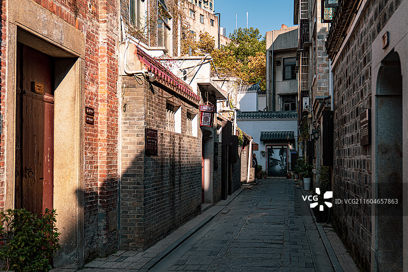 著名长沙老街巷，开福区潮宗街西园北里图片素材