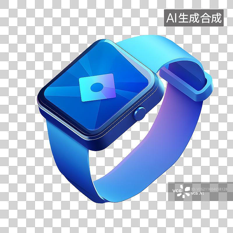 【AI数字艺术】3D智能手表科技穿戴设备元素图片素材