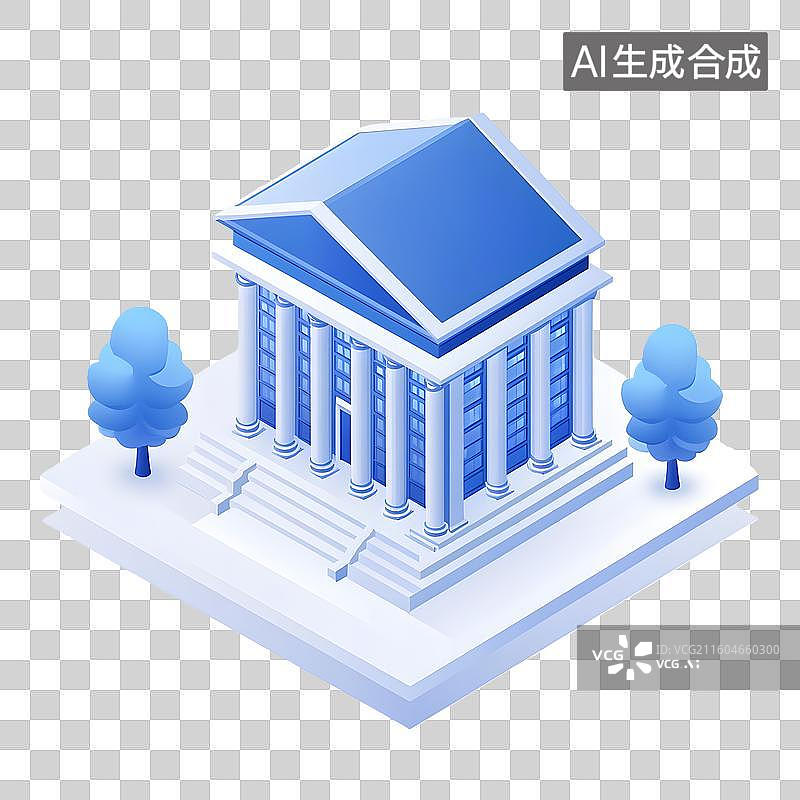 【AI数字艺术】机构办公建筑元素图片素材