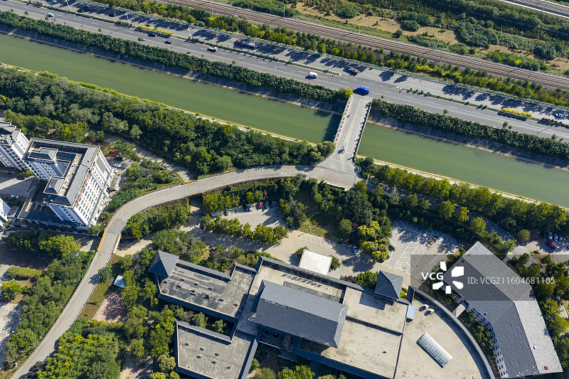 河北省石家庄市国御温泉度假小镇航拍图片图片素材