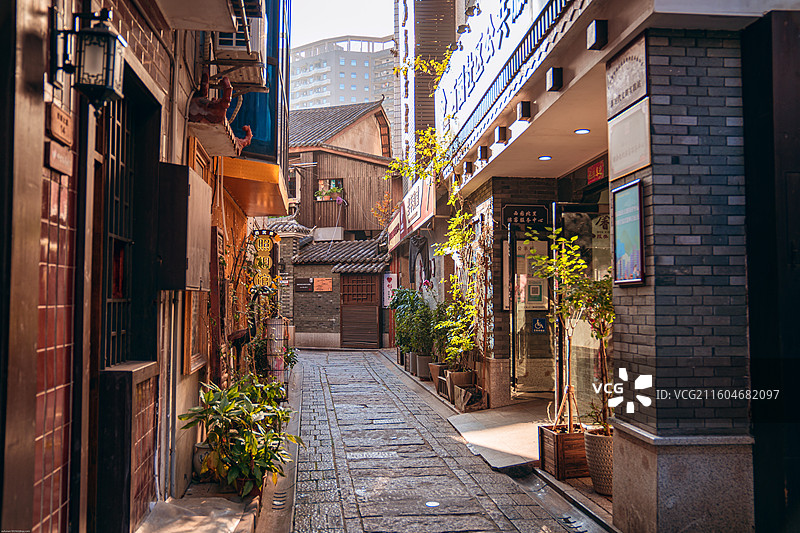 著名长沙老街巷，开福区潮宗街西园北里图片素材