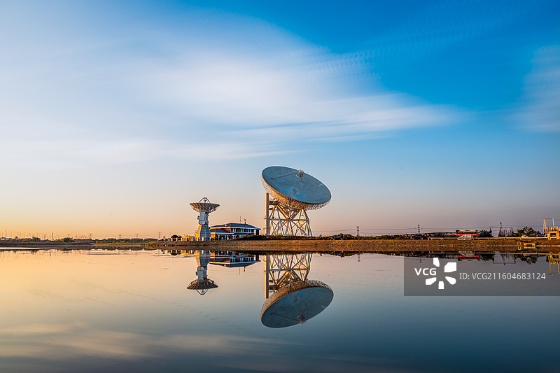 上海松江天马射电望远镜图片素材