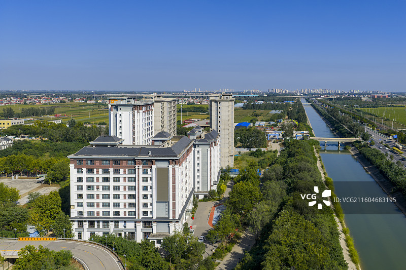 河北省石家庄市国御温泉度假小镇航拍图片图片素材