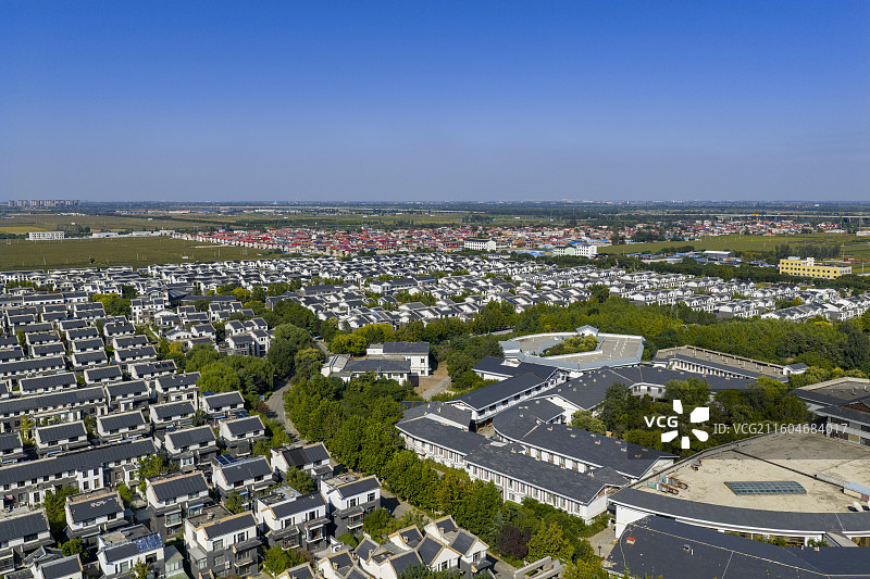 河北省石家庄市国御温泉度假小镇航拍图片图片素材