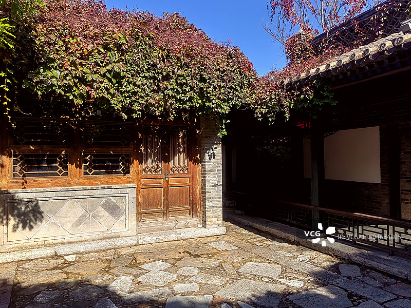 秋染老宅——拍摄于古北水镇图片素材
