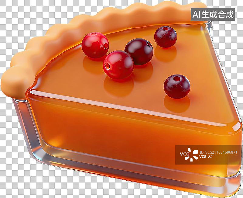 【AI数字艺术】美味南瓜派配浆果图片素材