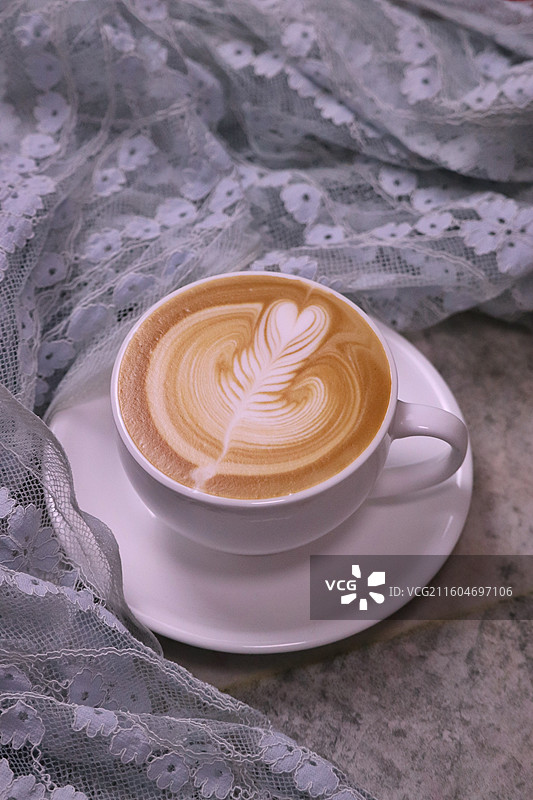 拿铁咖啡图片素材