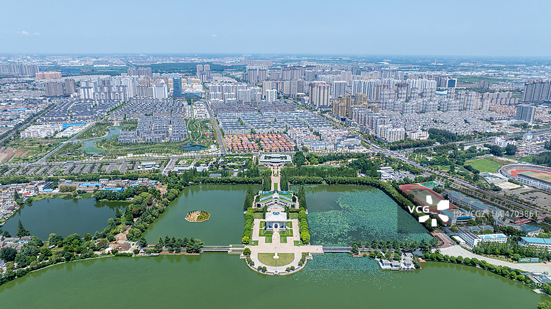 淮安市周恩来纪念馆航拍图片素材