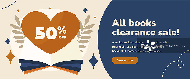 文学与读书俱乐部横幅促销图片素材