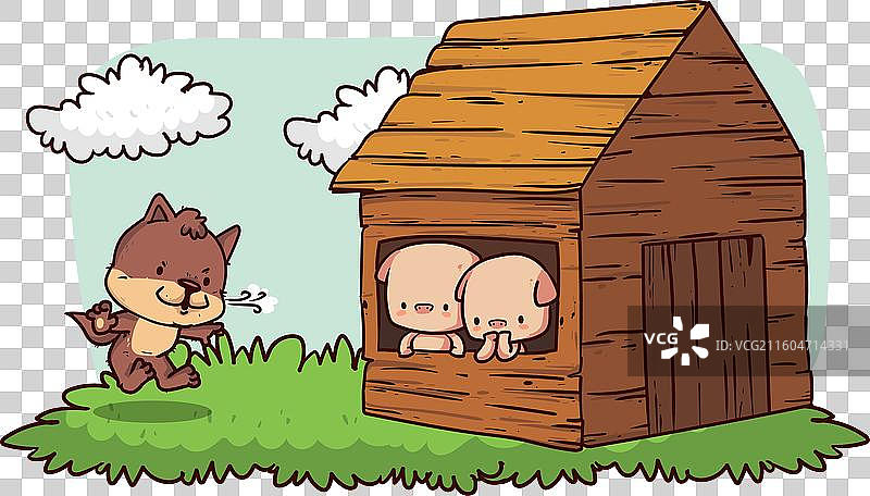 三只小猪图片素材