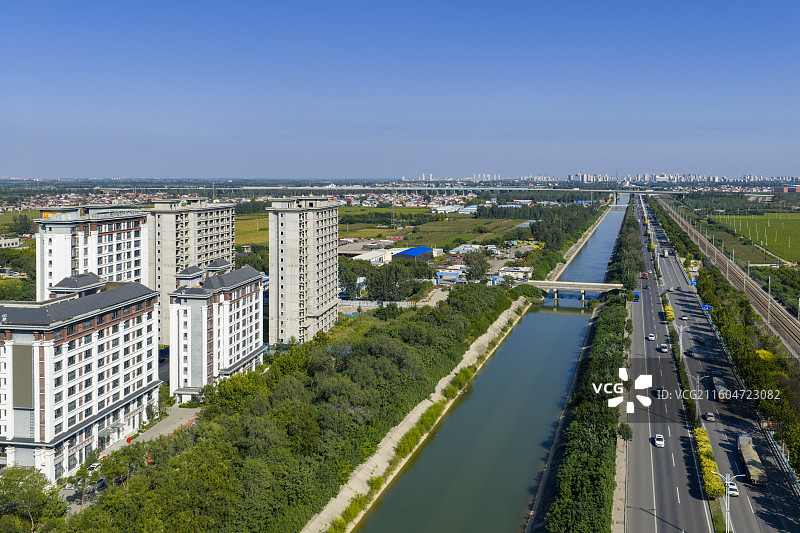 河北省石家庄市国御温泉度假小镇航拍图片图片素材