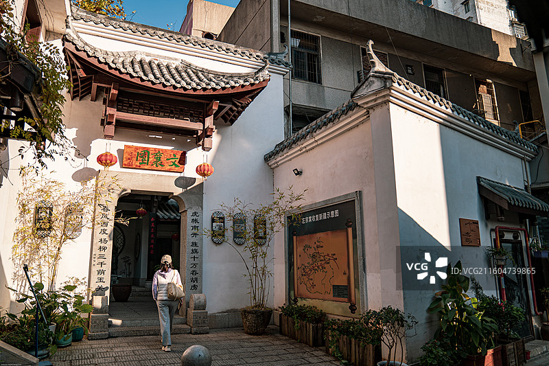 著名长沙老街巷，开福区潮宗街西园北里图片素材