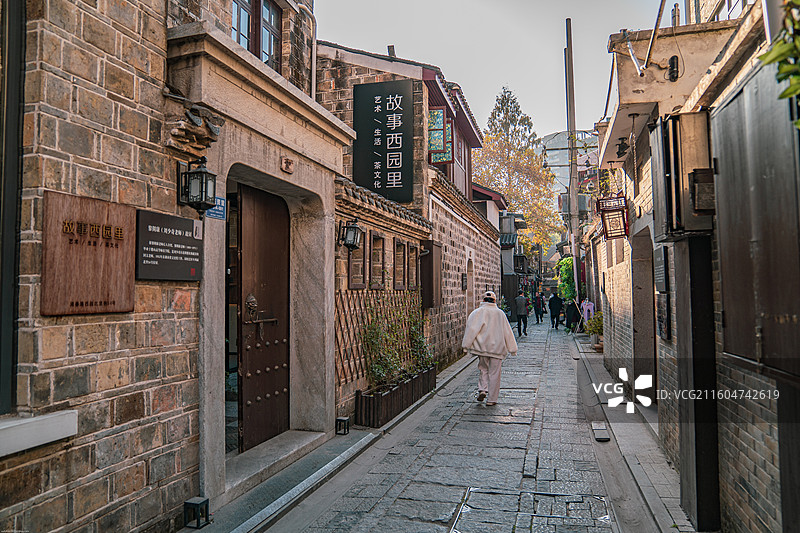 著名长沙老街巷，开福区潮宗街西园北里图片素材