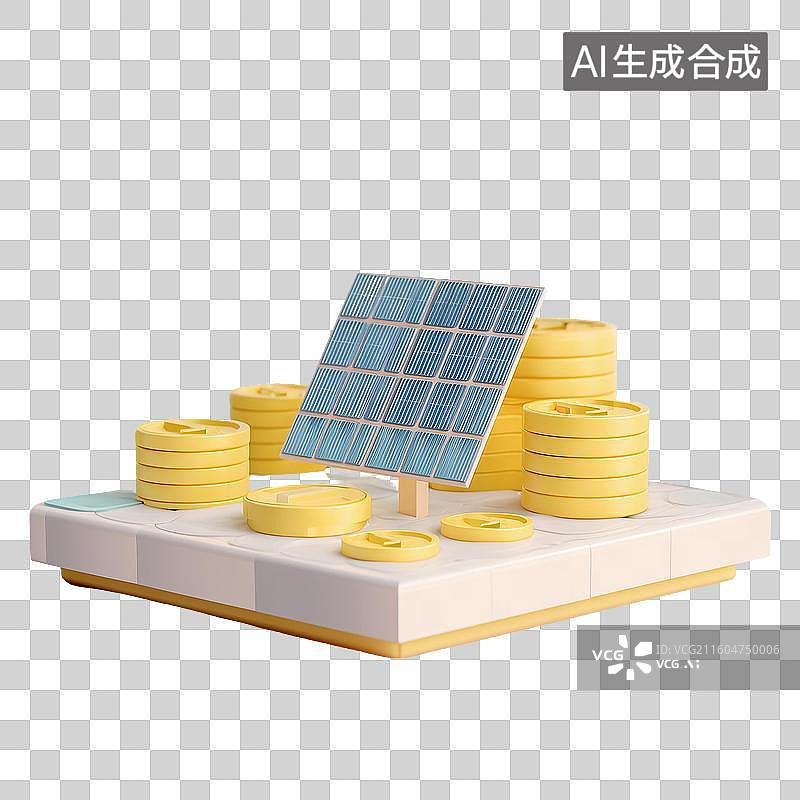 【AI数字艺术】智能微电网3D大屏图片素材