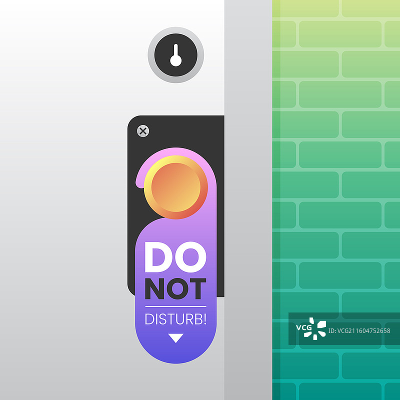 渐变勿扰标志图片素材