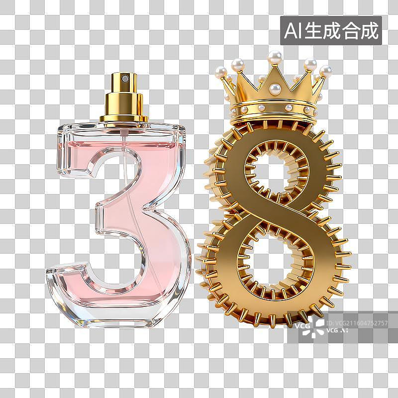 【AI数字艺术】三八国际妇女节相关元素图片素材