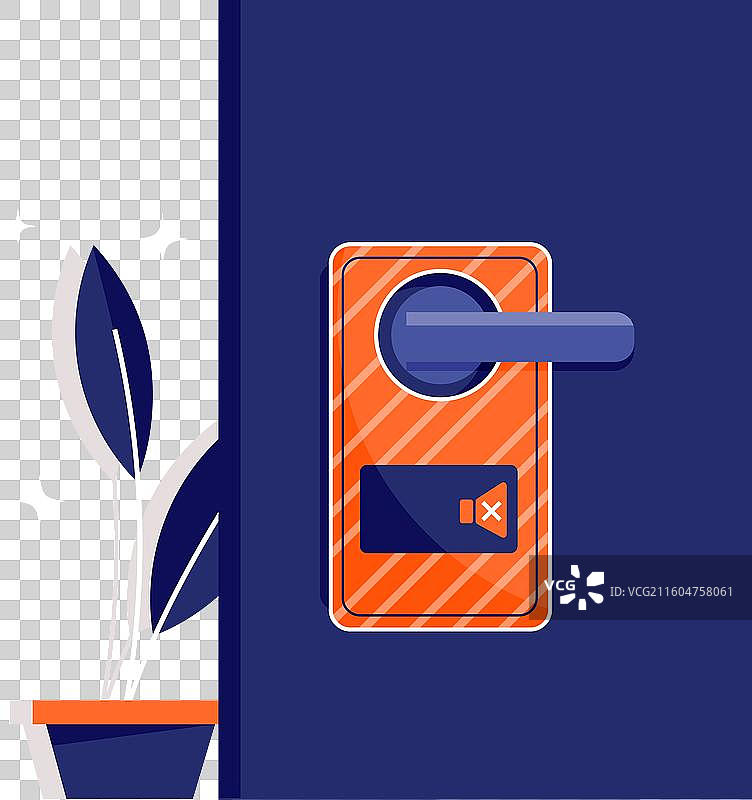 请勿打扰标志扁平化设计图片素材