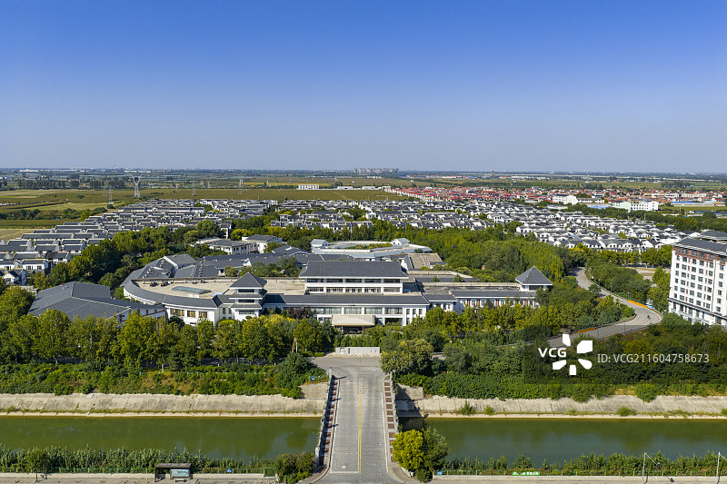 河北省石家庄市国御温泉度假小镇航拍图片图片素材