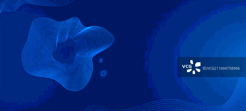 科技 动态 背景 蓝色 律动 引力 波 曲线 引力波图片素材