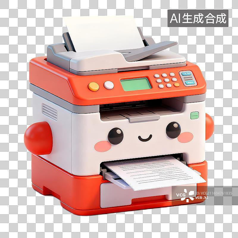【AI数字艺术】办公用品打印机图片素材