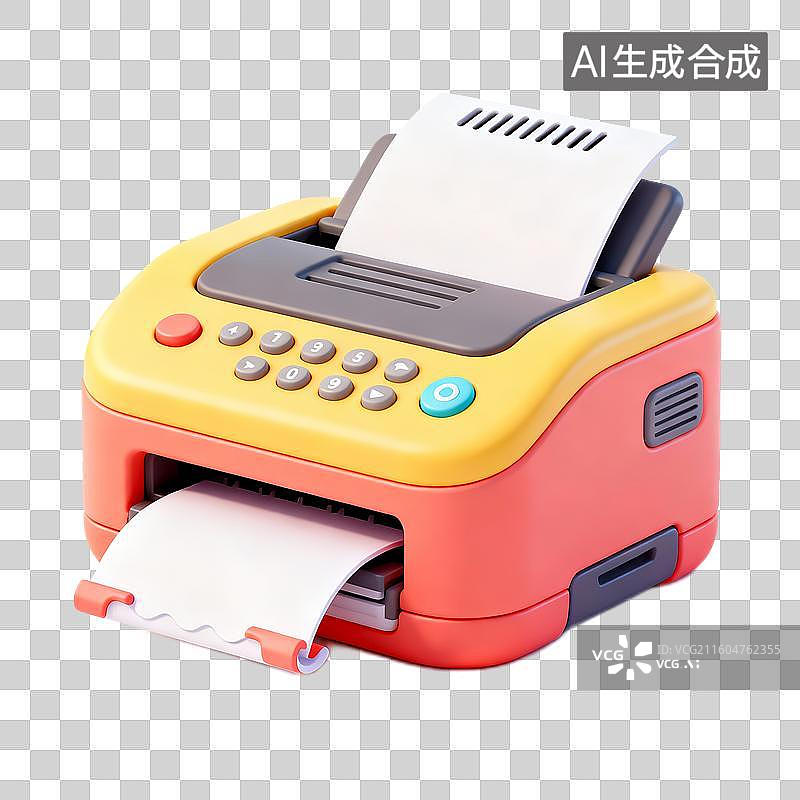 【AI数字艺术】办公用品打印机图片素材
