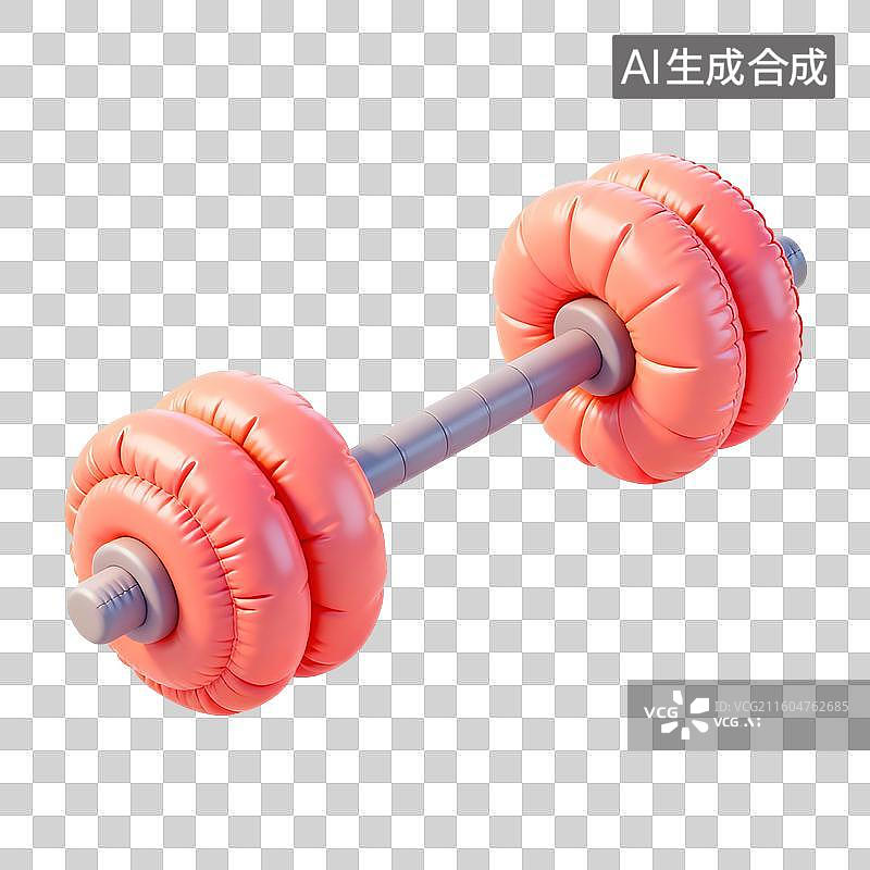 【AI数字艺术】哑铃器材插画图片素材