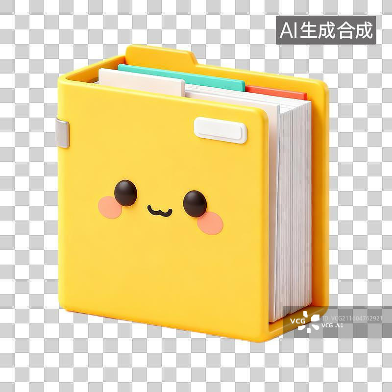 【AI数字艺术】卡通文件夹图片素材