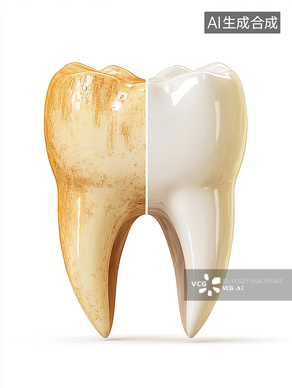 【AI数字艺术】牙齿美白对比展示图片素材
