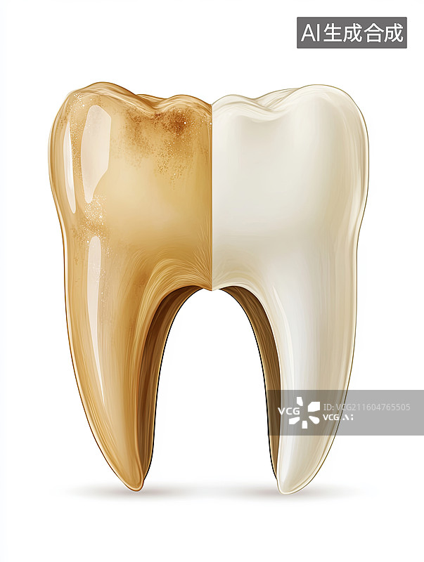 【AI数字艺术】牙齿对比展示图图片素材