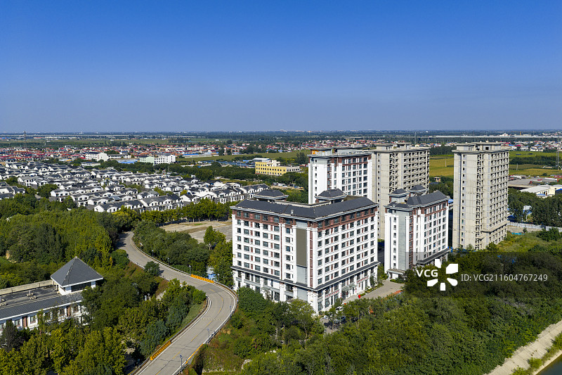 河北省石家庄市国御温泉度假小镇航拍图片图片素材