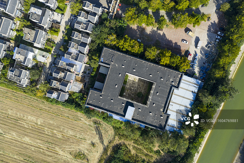 河北省石家庄市国御温泉度假小镇航拍图片图片素材