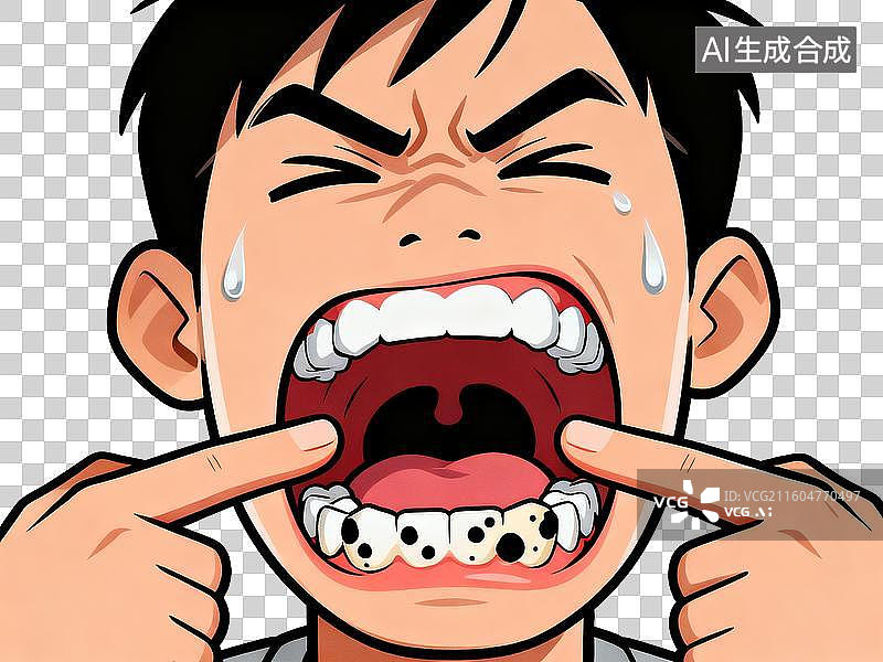 【AI数字艺术】3D 医疗健康牙痛口腔问题免抠设计素材图片素材