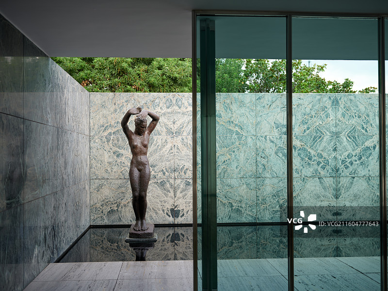 密斯凡德罗的德国馆图片素材