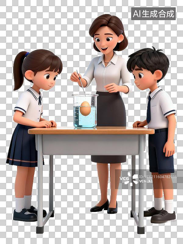 【AI数字艺术】物理实验课老师教学场景图片素材